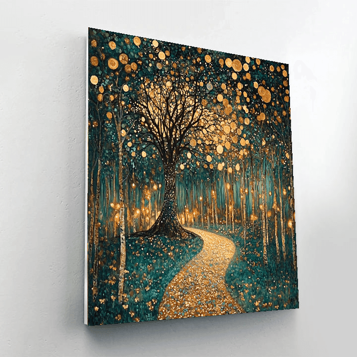 Gustav Klimt Inspired Ethereal Woodland  Paint By Numbers