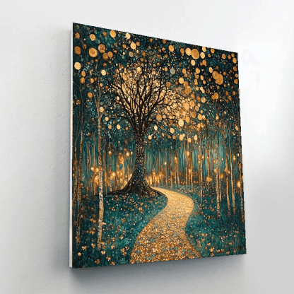 Gustav Klimt Inspired Ethereal Woodland  Paint By Numbers