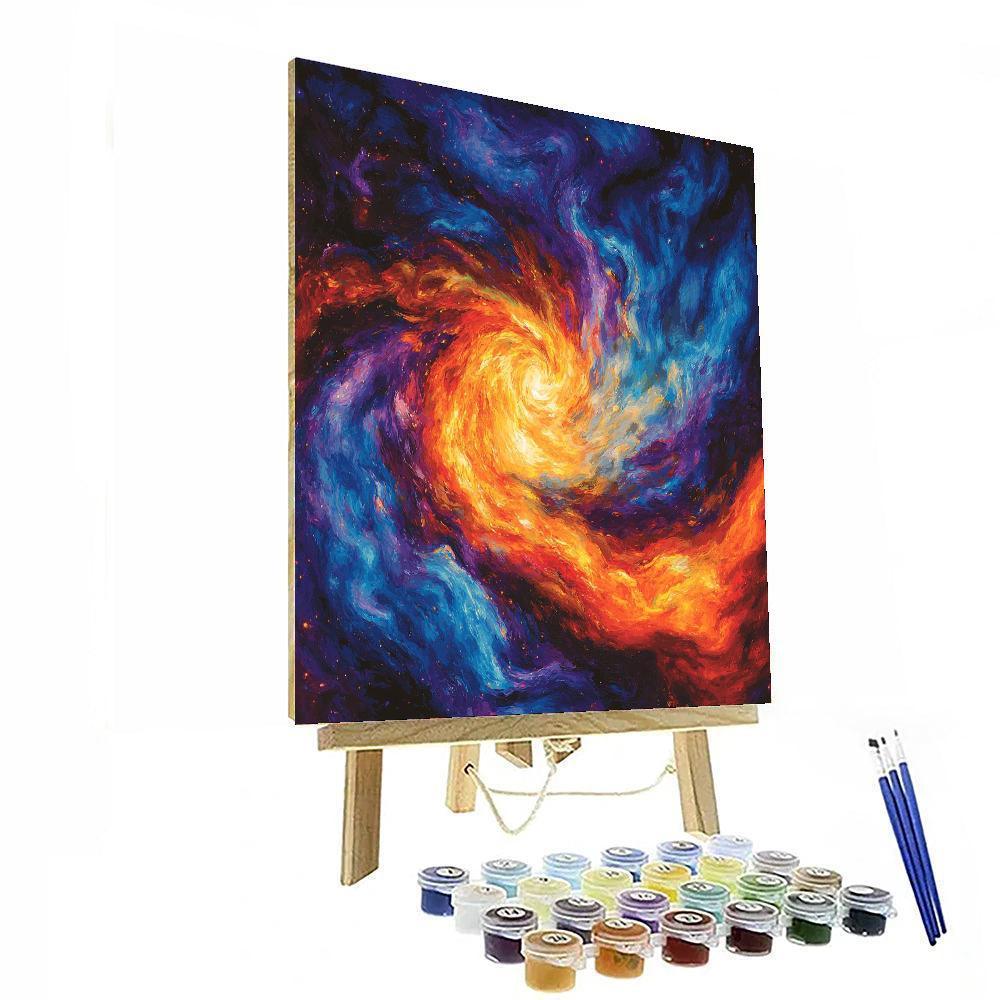 Caravaggio Inspired Whisper Of Cosmic Whirlwinds  DIY Paint By Numbers