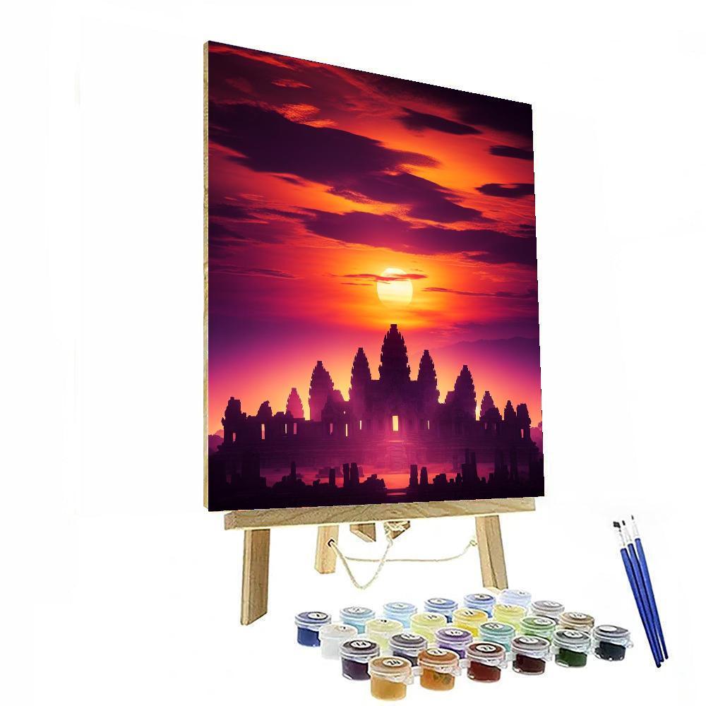 Sunrise Over Ancient Ruins Paint By Numbers Kits