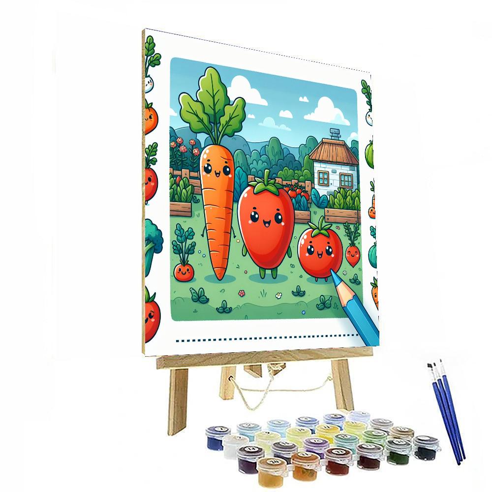 Vibrant Veggie Village Numbered Painting Kits