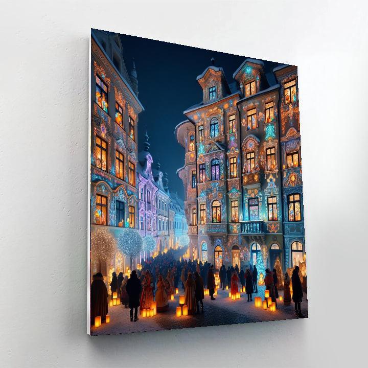 The Festival Of The Lights - Lyon Number Painting