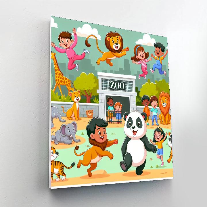 Exploration At The Zoo Paint By Number