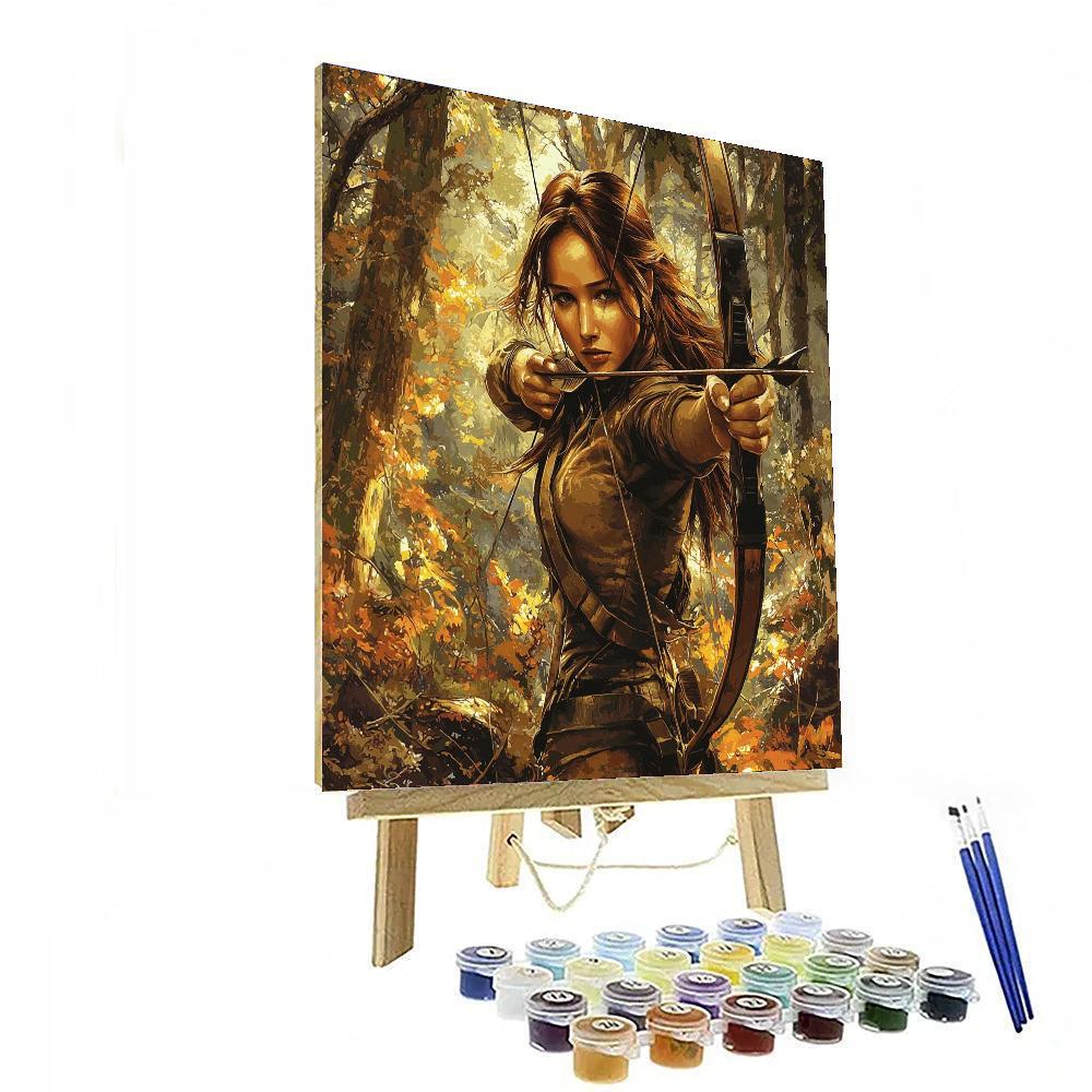 Jennifer Lawrence: The Hunger Games Champion Numbered Painting Kits