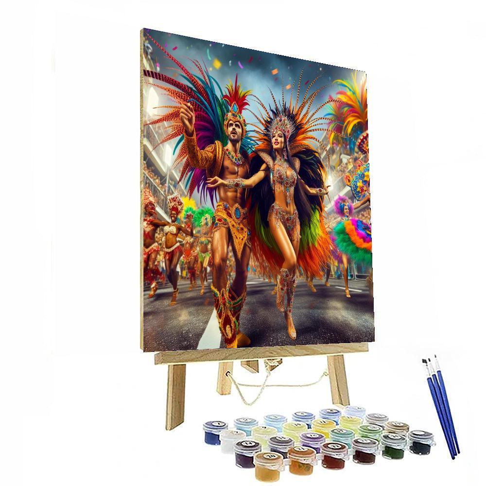 Carnival - Rio De Janeiro, Brazil Painting Number Kit