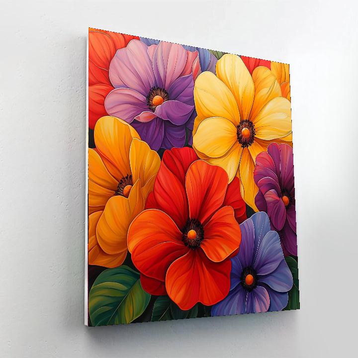 Georgia O'Keeffe Inspired Colorful Summer Gardens  Paint By Numbers