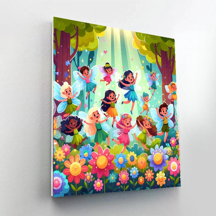 Dancing Fairies In The Forest Paint By Numbers Kits
