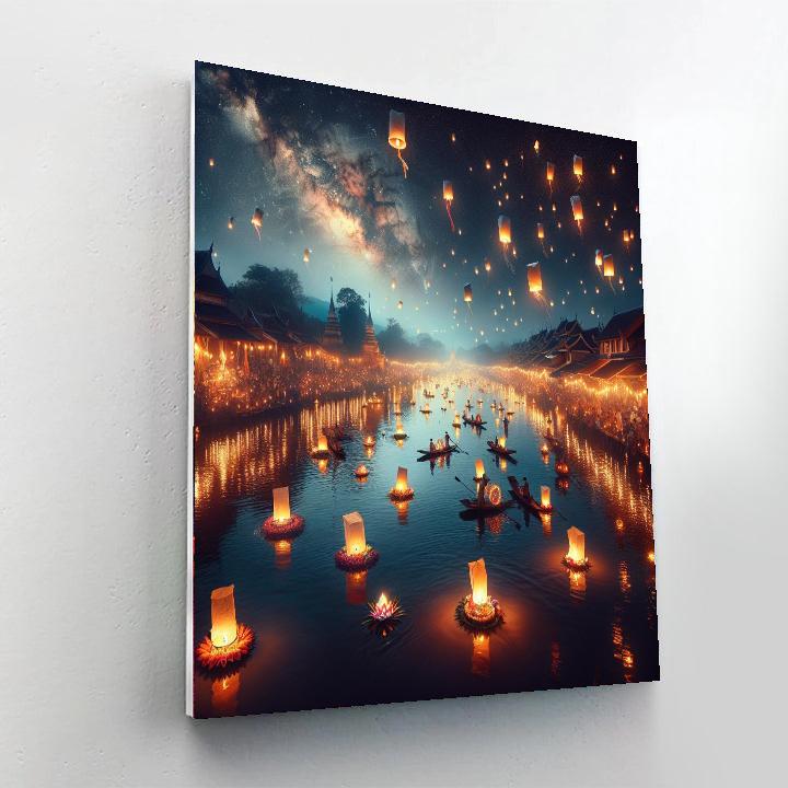 Loi Krathong - Chiang Mai Paint By Numbers