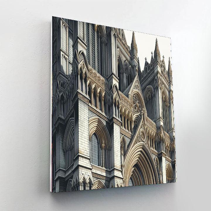 Gothic Cathedral Mystery Numbered Painting Kits
