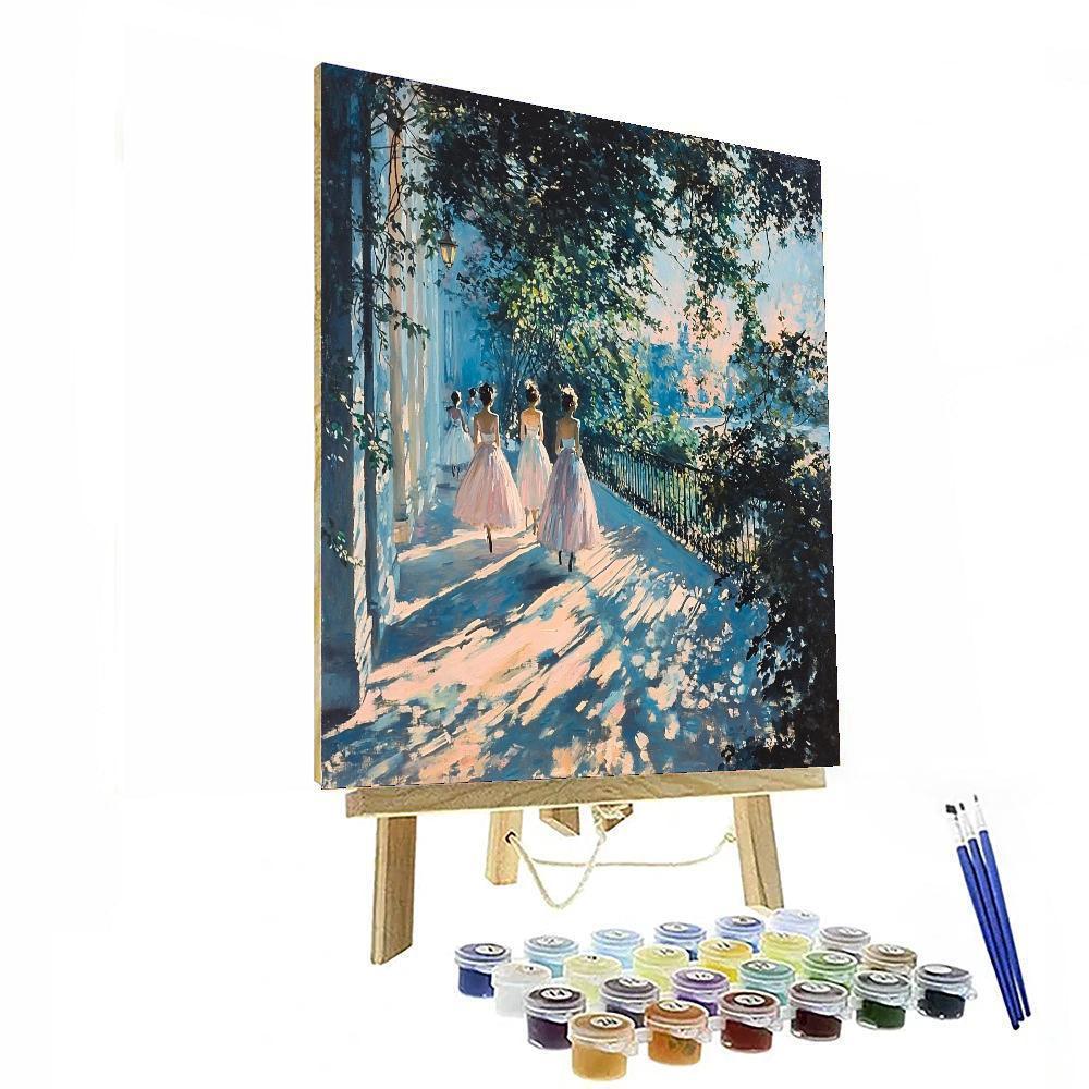 Edgar Degas Inspired Dance Of Shadows  Paint By Numbers Kits