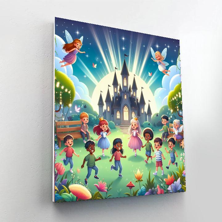 Enchanted Fairy Playground Paint By Numbers