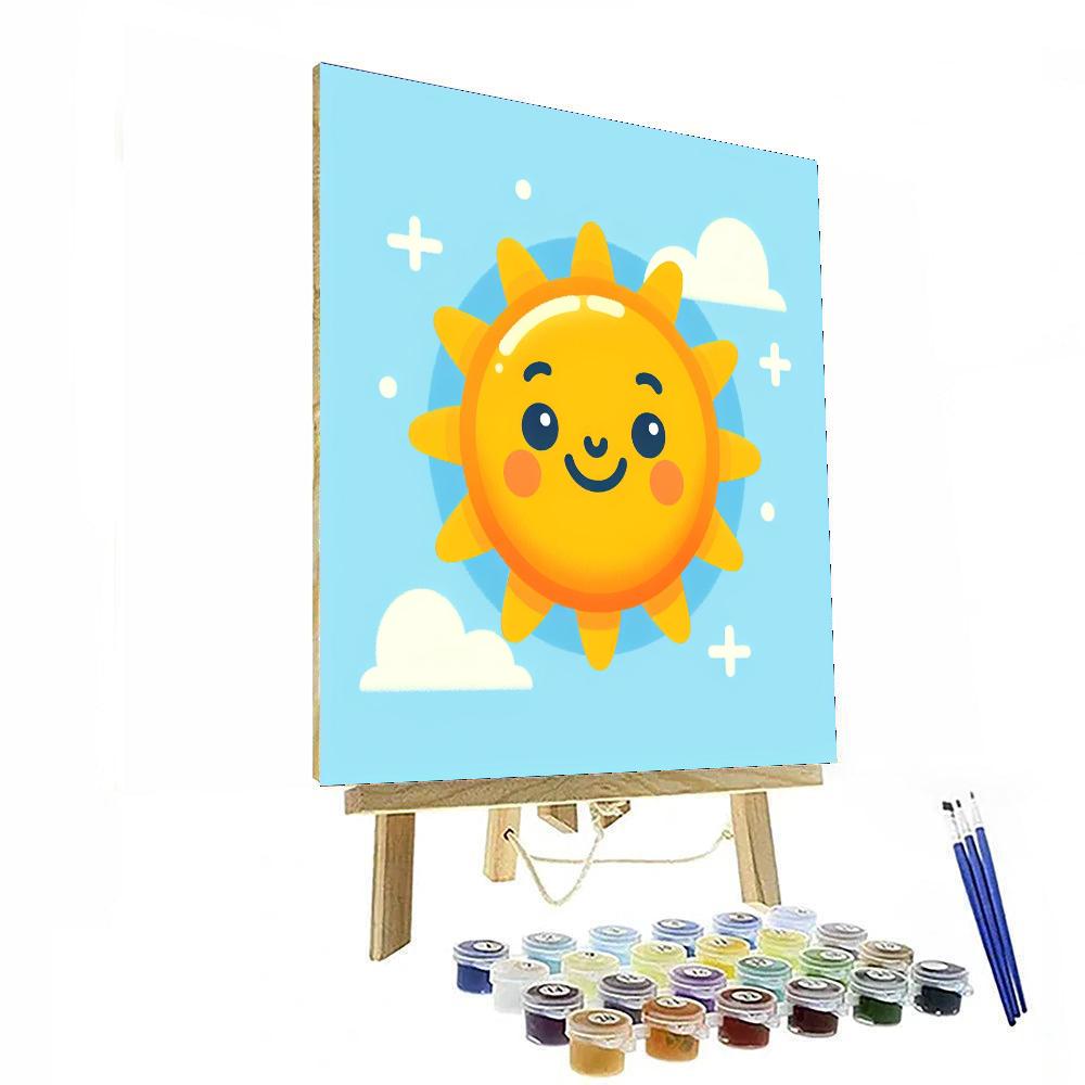 Happy Sun Numbered Painting Kits