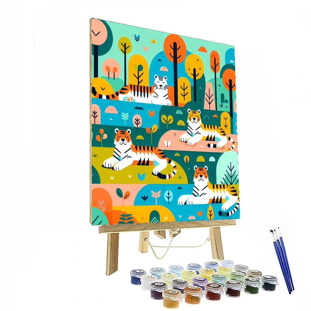 Tiger’s Tranquil Territory Paint By Numbers