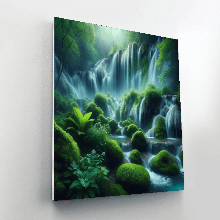 Tranquil Zen Waterfall Paint By Numbers Kits