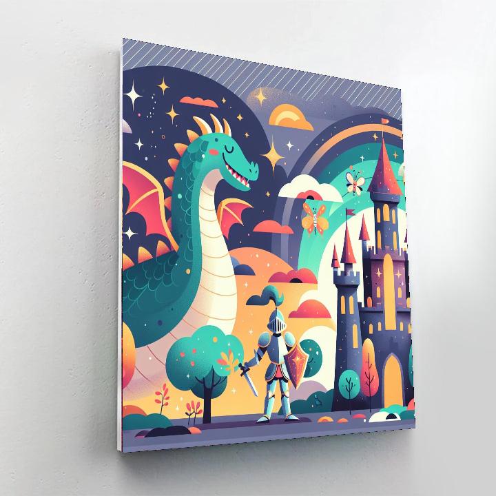 Dragon Realm Paint By Numbers Art