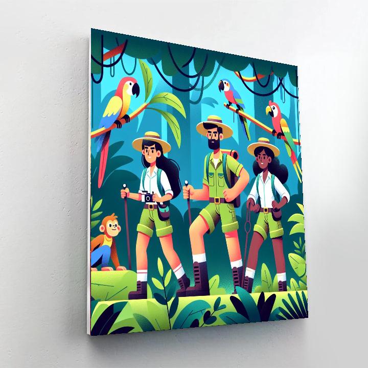 Jungle Explorer's Paradise DIY Paint By Numbers