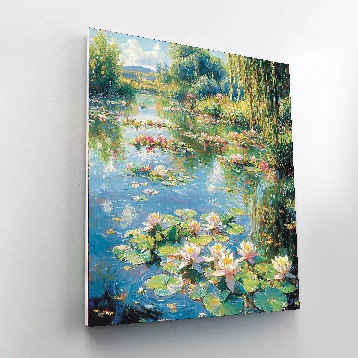 Monet Inspired Mystical Water Garden  Painting By Numbers Kit