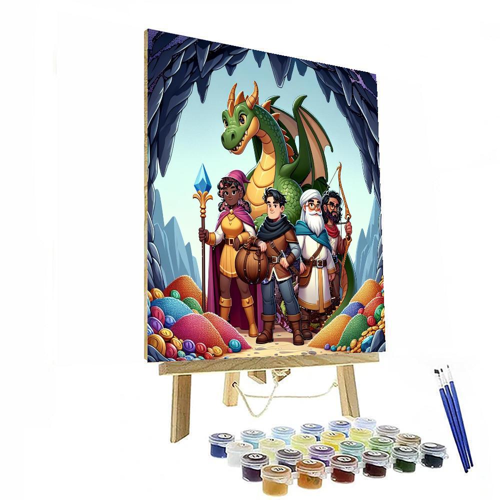 Dragon's Cave Quest Paint By Numbers
