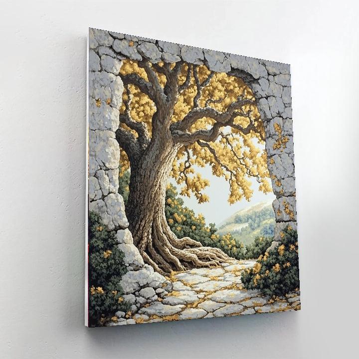 Michelangelo Inspired Eternal Tree Of Wisdom  Paint By Numbers