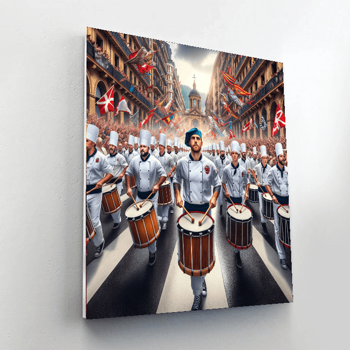 Tamborrada - San Sebastián Painting By Numbers Kit