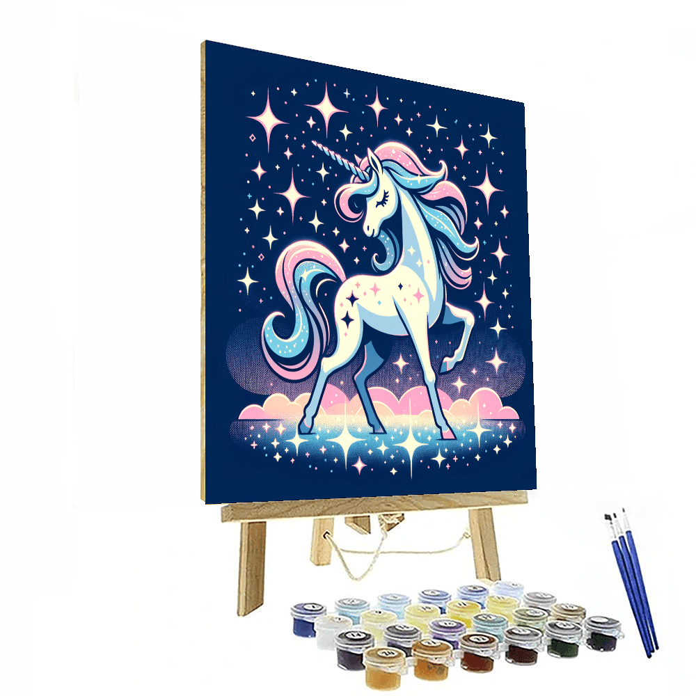 Dreamy Space Unicorn Painting By Numbers Kit