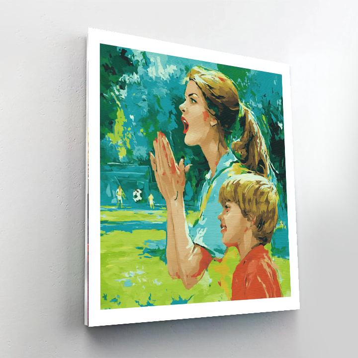 Motherly Support In Sports DIY Paint By Numbers