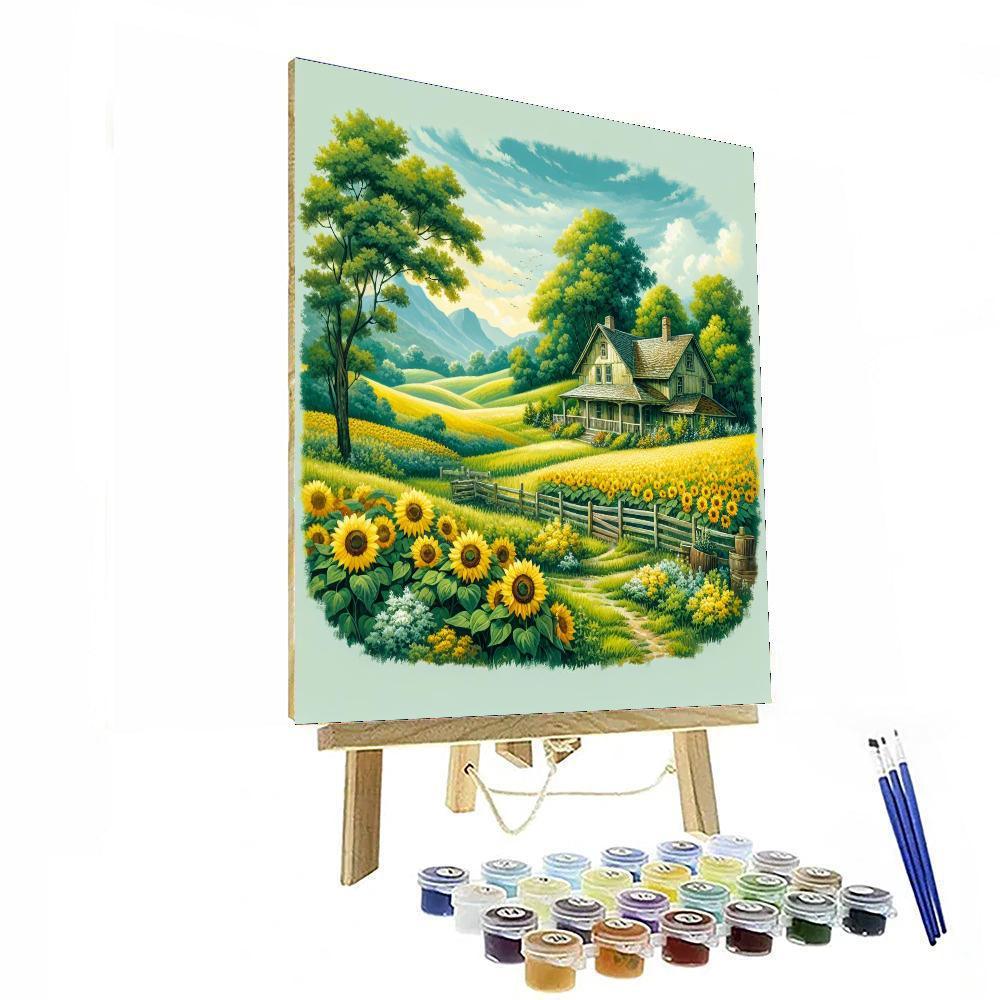 Charming Country Retreat Paint By Numbers Art
