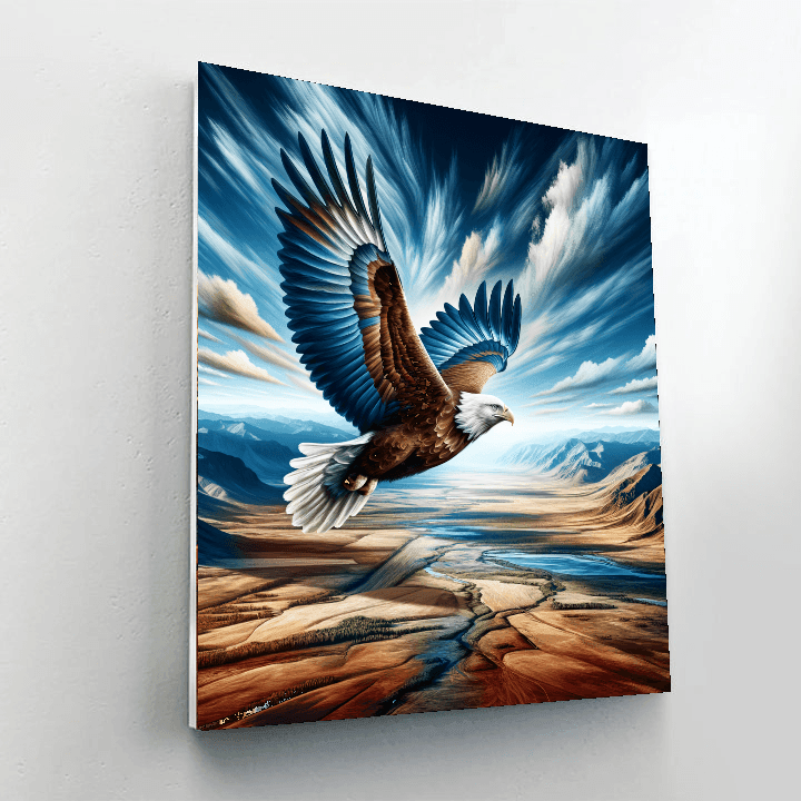 Eagle's Ascent DIY Paint By Numbers