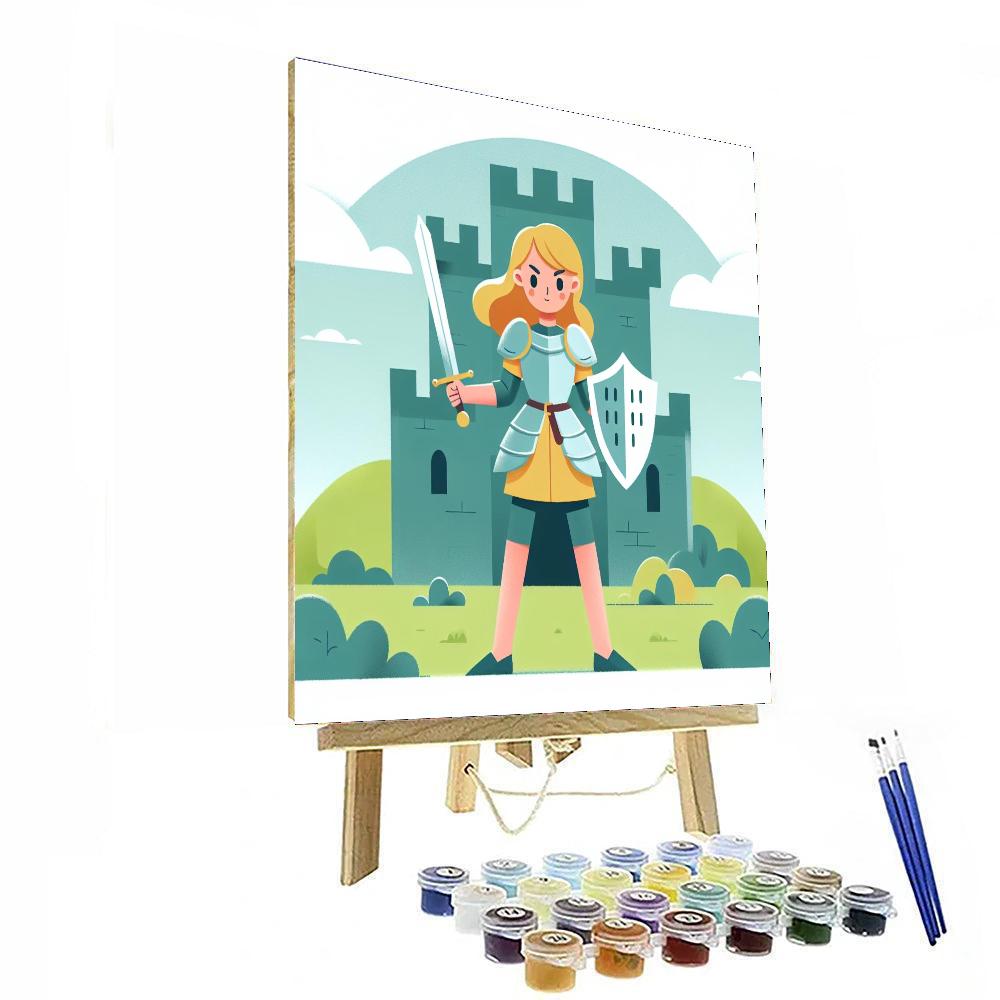 Brave Knight Quest Number Painting