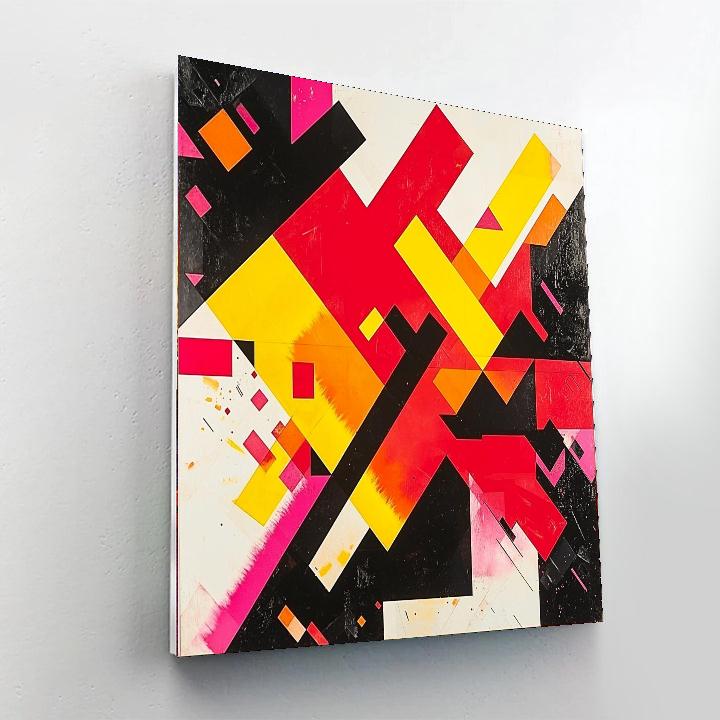 Kazimir Malevich Inspired Radiant Forms  Paint By Color