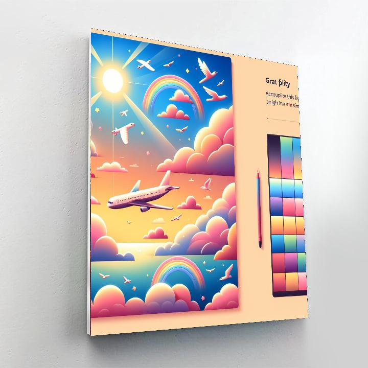 Sky High Journey Paint By Numbers Art