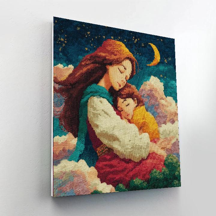 Mother's Embrace Number Painting