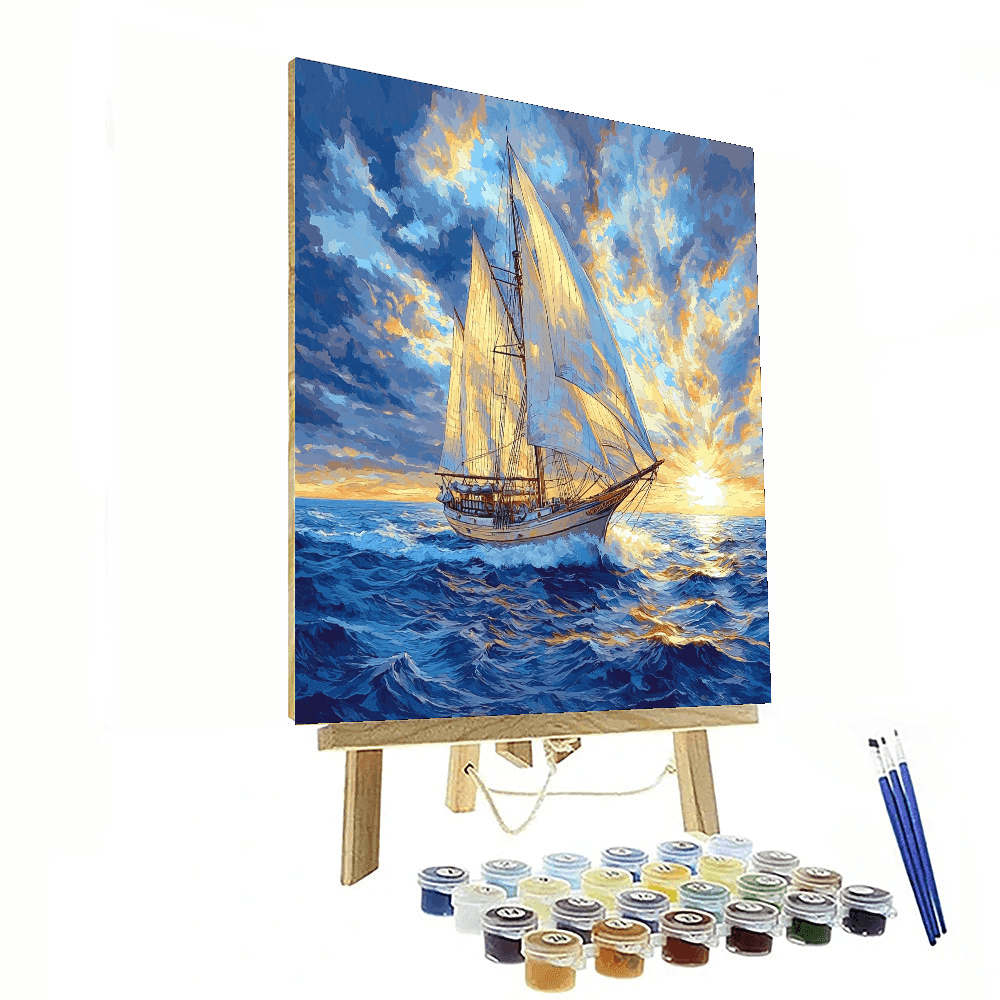 J.M.W. Turner Inspired Timeless Voyage - DIY Painting By Numbers Kit