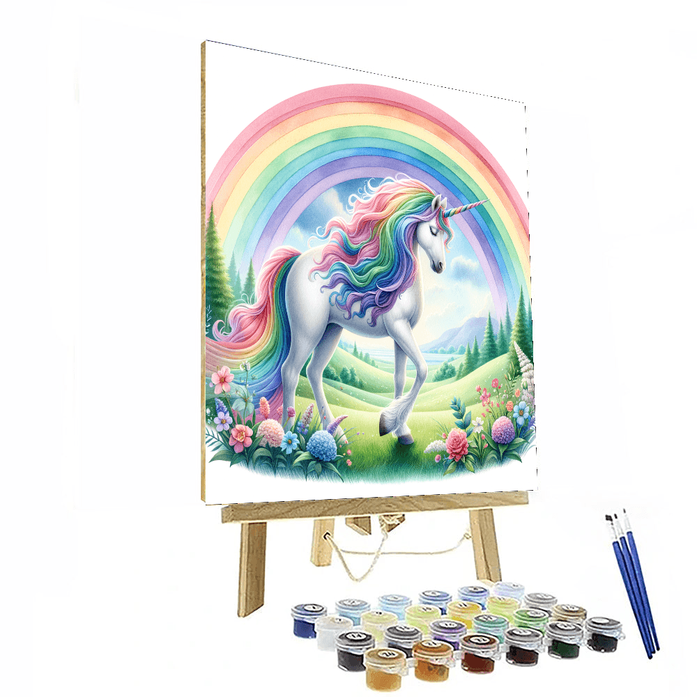 Rainbow Unicorn Adventure DIY Paint By Numbers