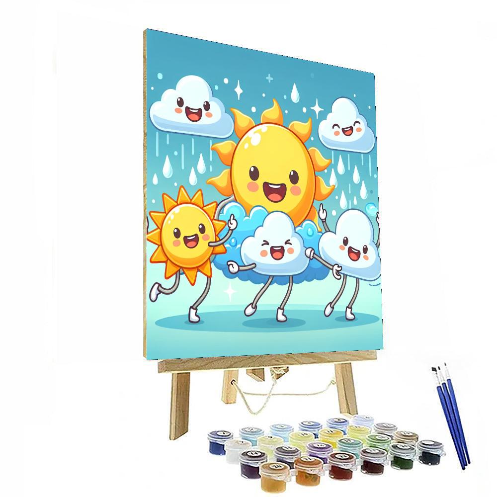 Dancing Weather Friends Numbered Painting Kits