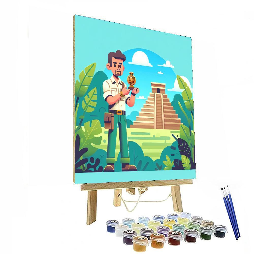 Ancient Mayan Mystery Paint By Color