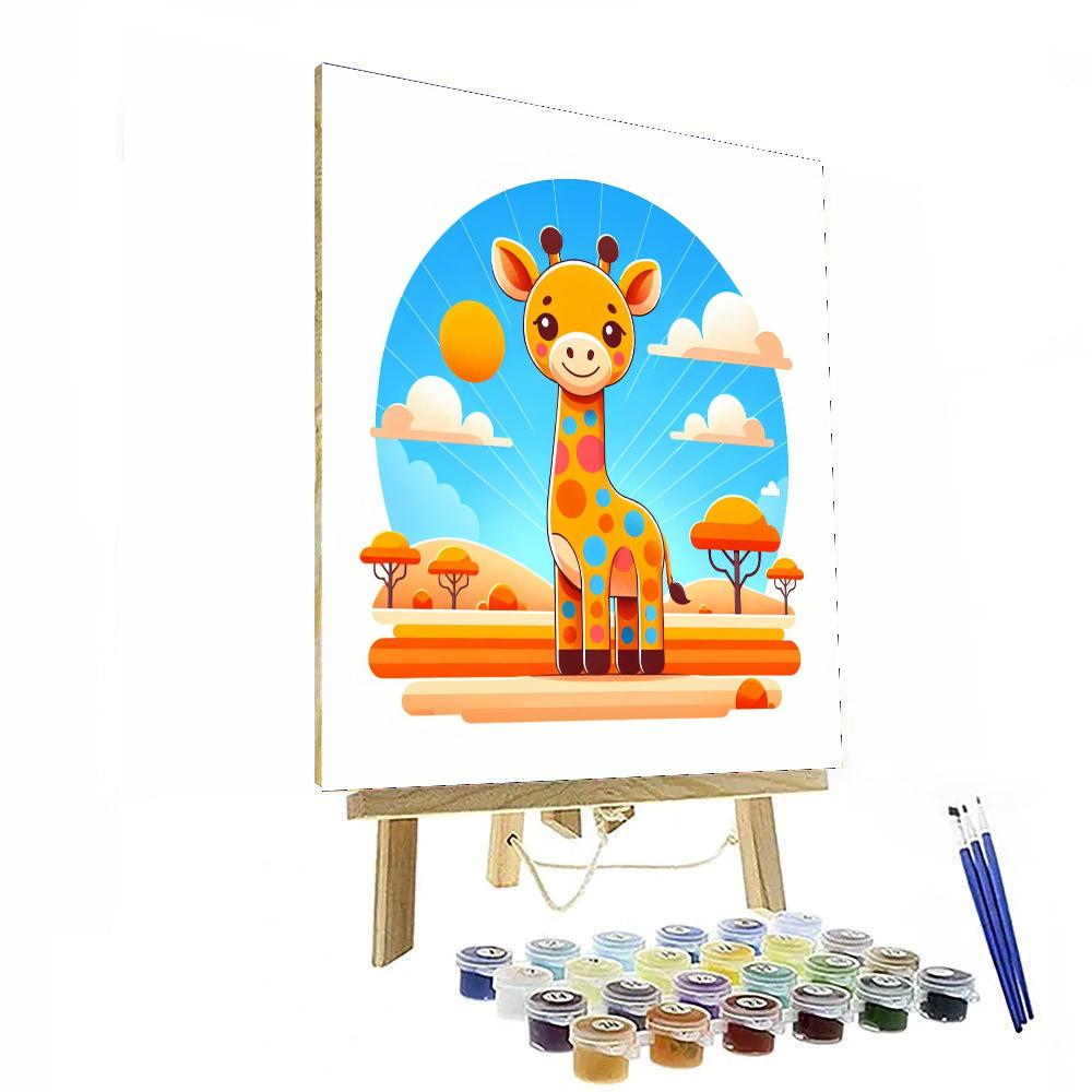 Sunshine Giraffe Numbered Painting Kits