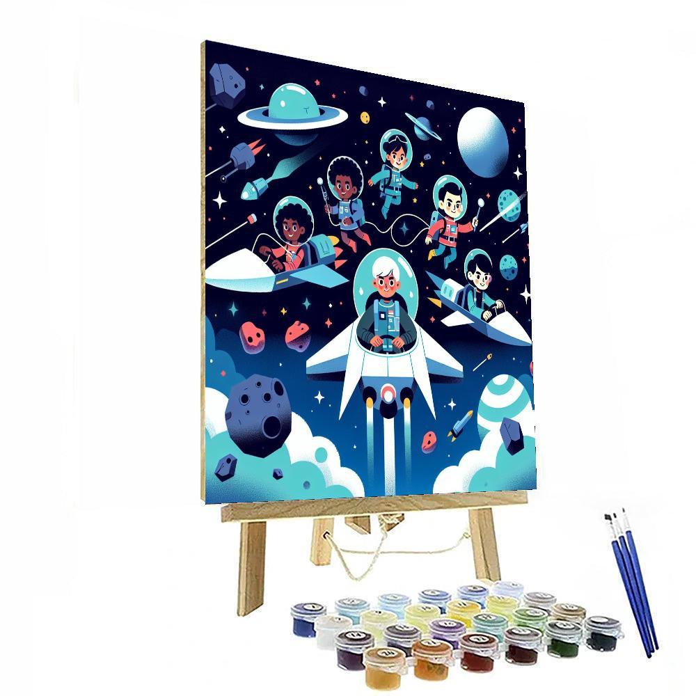 Galactic Space Patrol Numbered Painting Kits