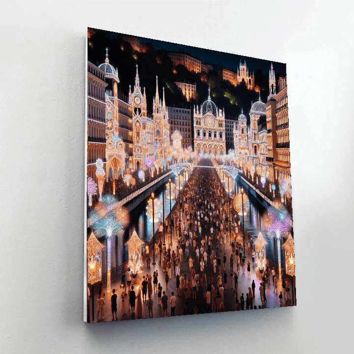 Lyon Festival Of Lights Paint By Color