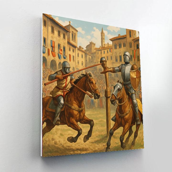 Joust Of The Saracens - Italy Painting Number Kit