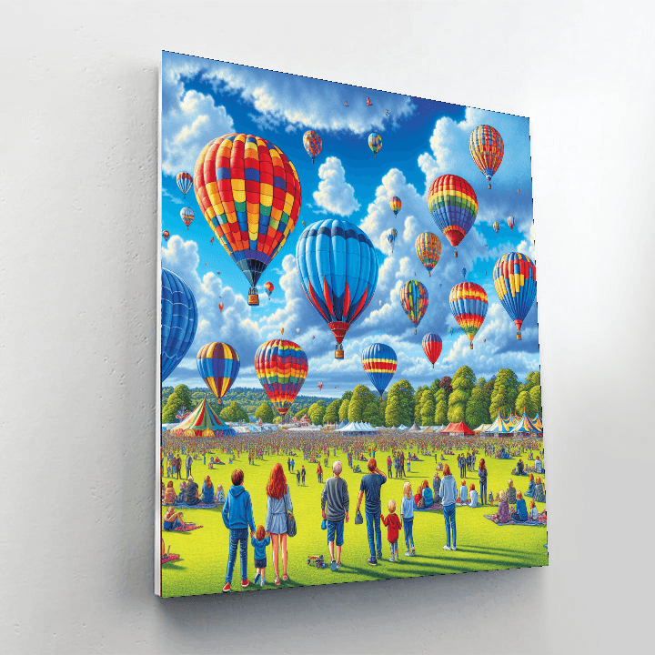 Hot Air Balloon Fiesta - United Kingdom Paint By Number