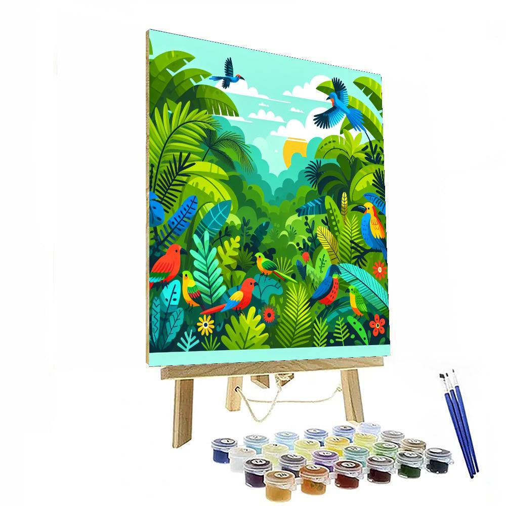 Rainbow Rainforest Paint By Color