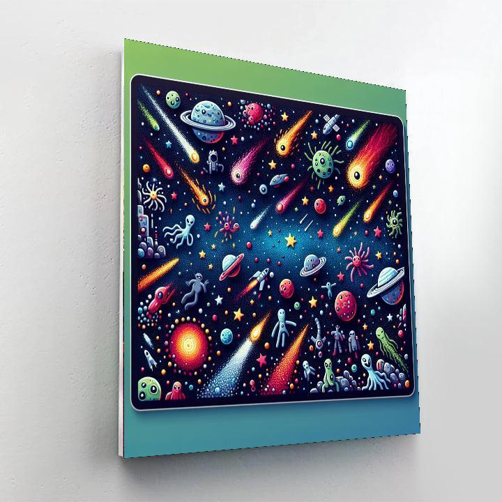 Galactic Dreams For Young Explorers Numbered Painting Kits