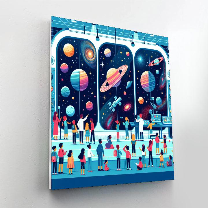 Space Station Adventures DIY Paint By Numbers