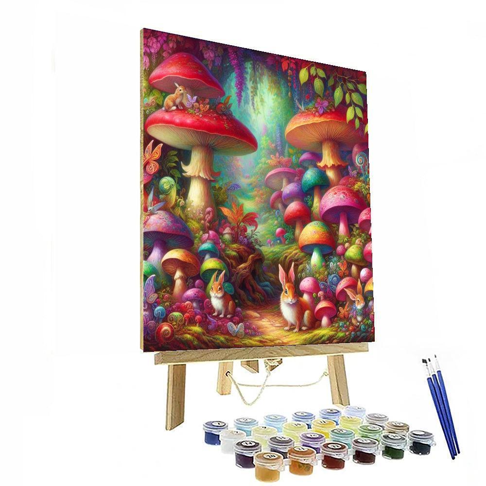 Mushroom Fairyland DIY Paint By Numbers