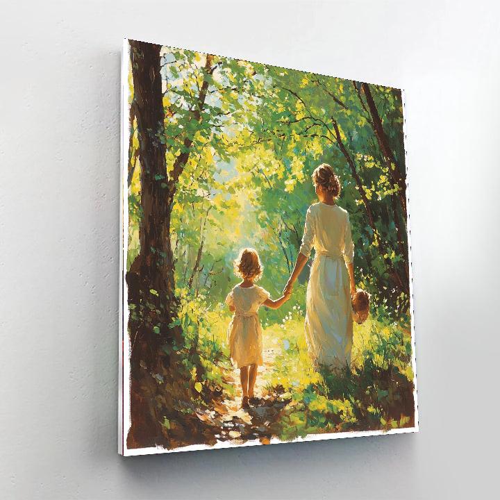 Hand In Hand In Nature Painting Number Kit