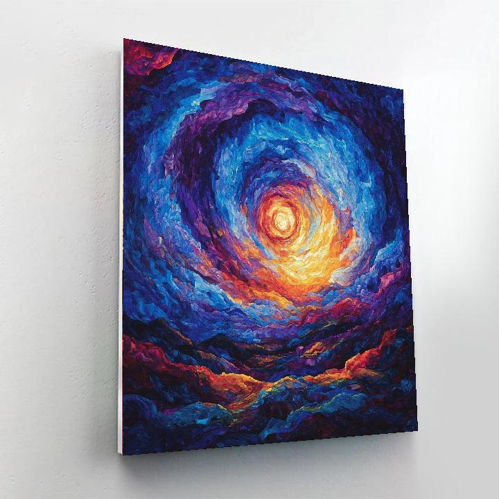 Caravaggio Inspired Cosmic Dance Of Light And Shadow  Painting By Numbers Kit