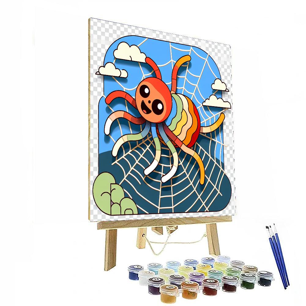 Sprightly Spider Paint By Numbers