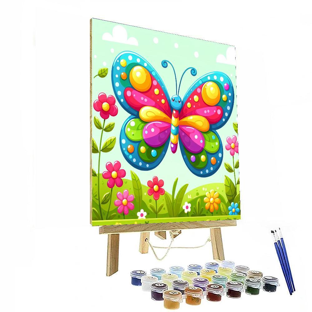 Fantastic Butterfly Paint By Numbers Art