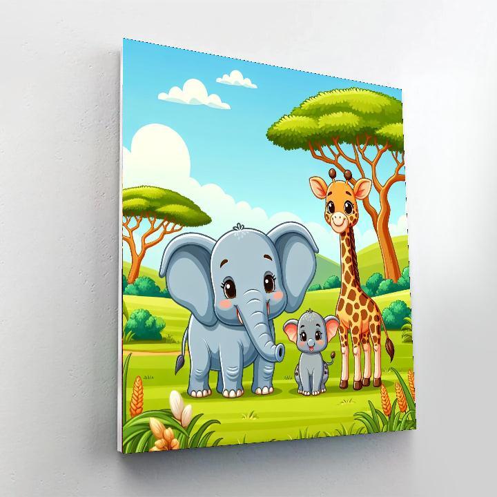 Savannah Wildlife DIY Paint By Numbers
